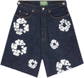 Denim Tears Blue White Jean Shorts The Cotton Wreath Selvedge