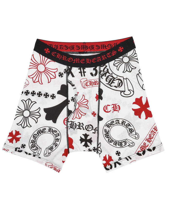 Chrome Hearts Classic Rib Boxer Brief White Multicolor