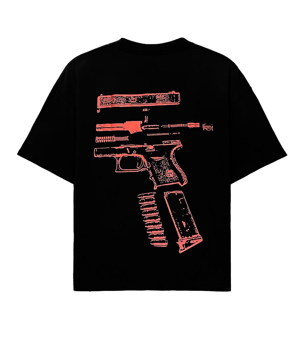Kixkz Clothing Tee Black Red In Glock We Trust