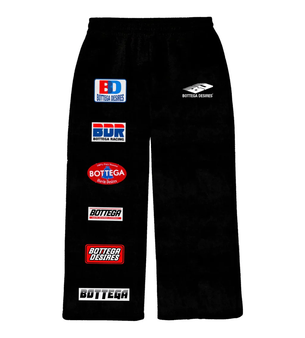 Bottega Desires Sweatpants Black Patches