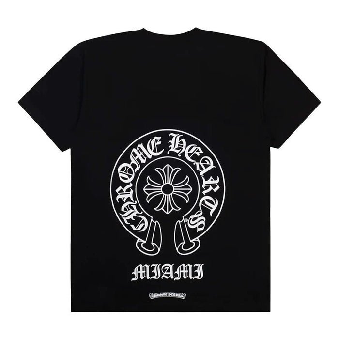 Chrome Hearts Tee Miami Horseshoe Black