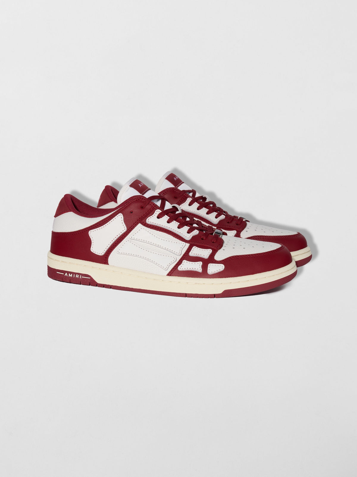 Amiri Skel Low Sneakers Burgundy White