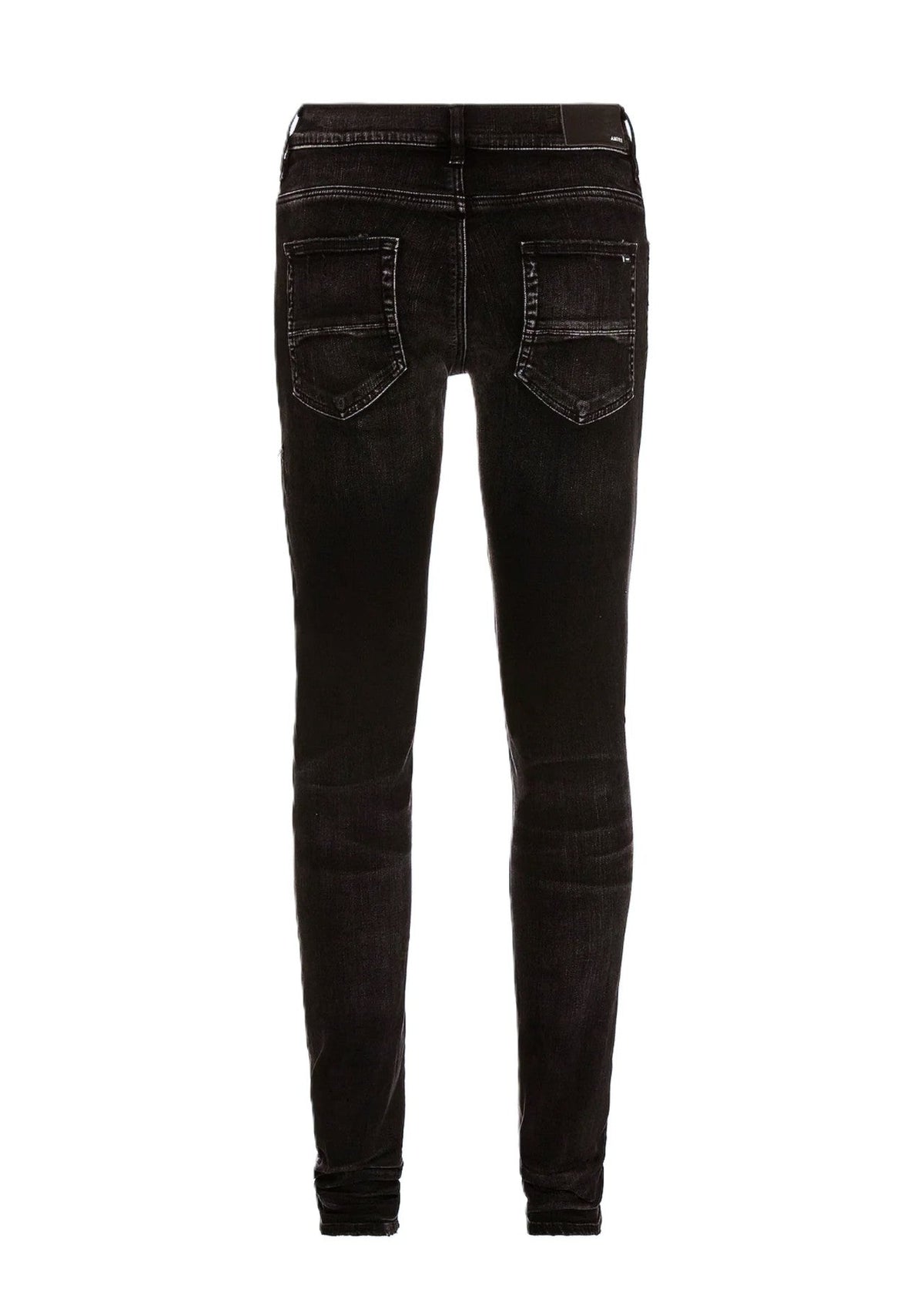 Amiri Jeans Mx1 Black Aged Camo Patch