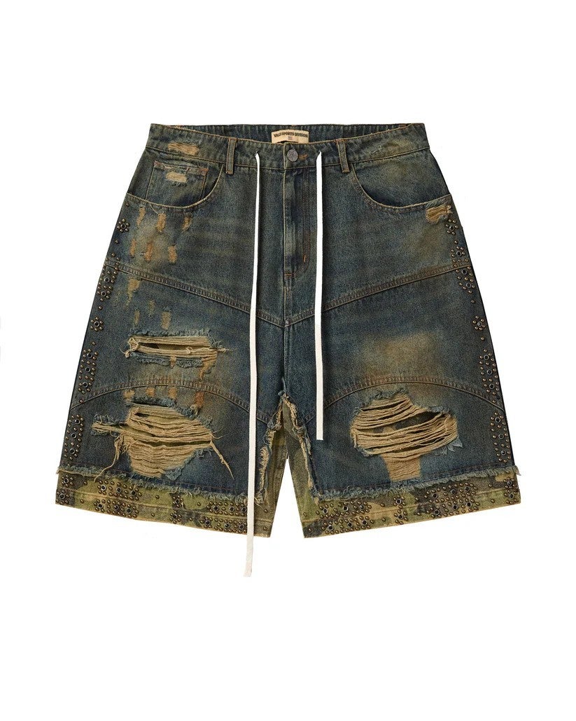 Vale Forever Jorts Faded Dark Double