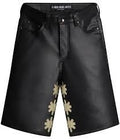 Lost Shdws Leather Short Black Bone