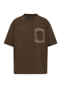 Amiri Tee MA Quad Bandana Brown