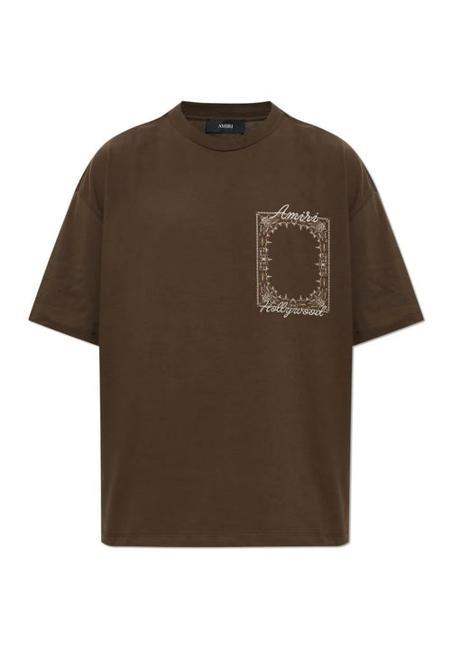 Amiri Tee MA Quad Bandana Brown