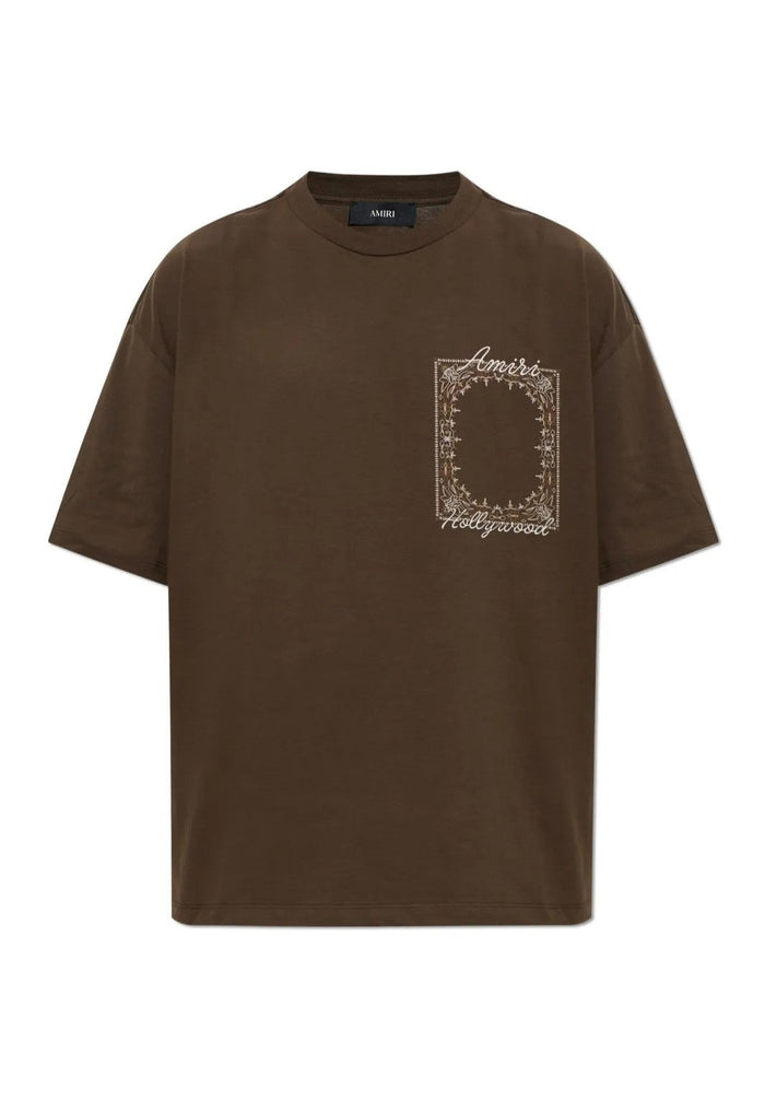 Amiri Tee MA Quad Bandana Brown