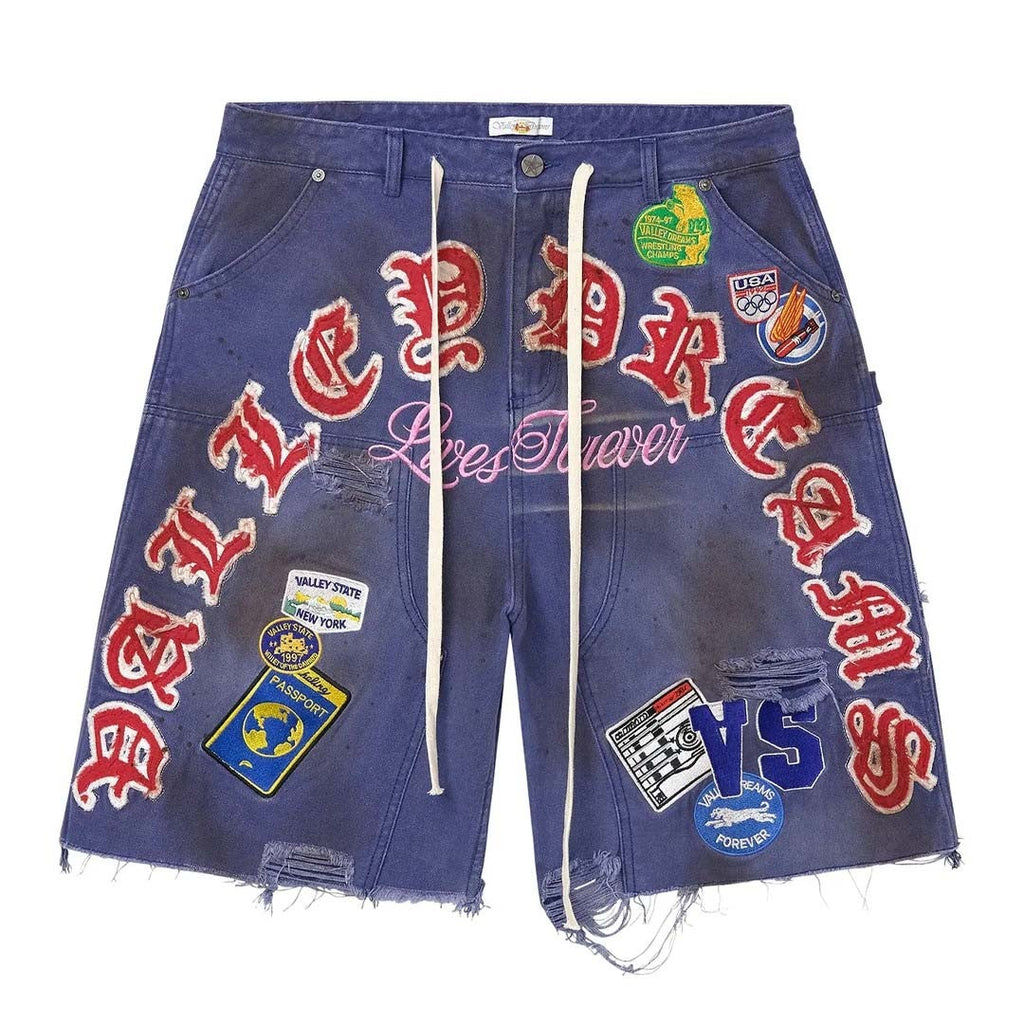 Vale Forever Blue Workshop Jean Shorts