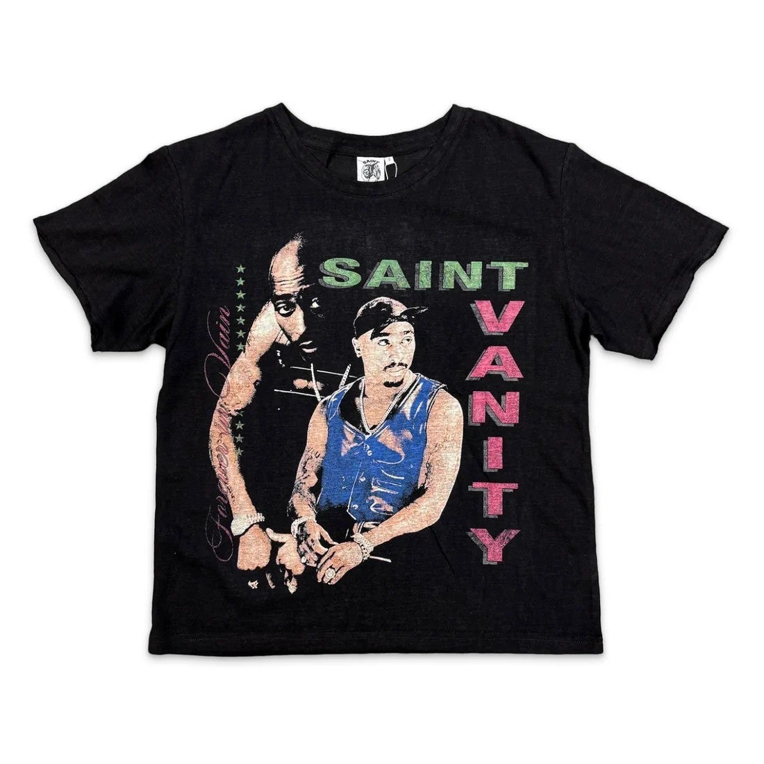Saint Vanity Tee Makaveli Black