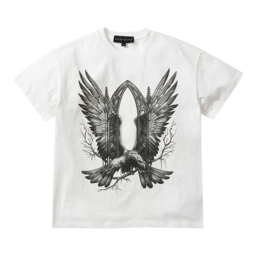 Who Decides War Tee White SOARING WINDOW
