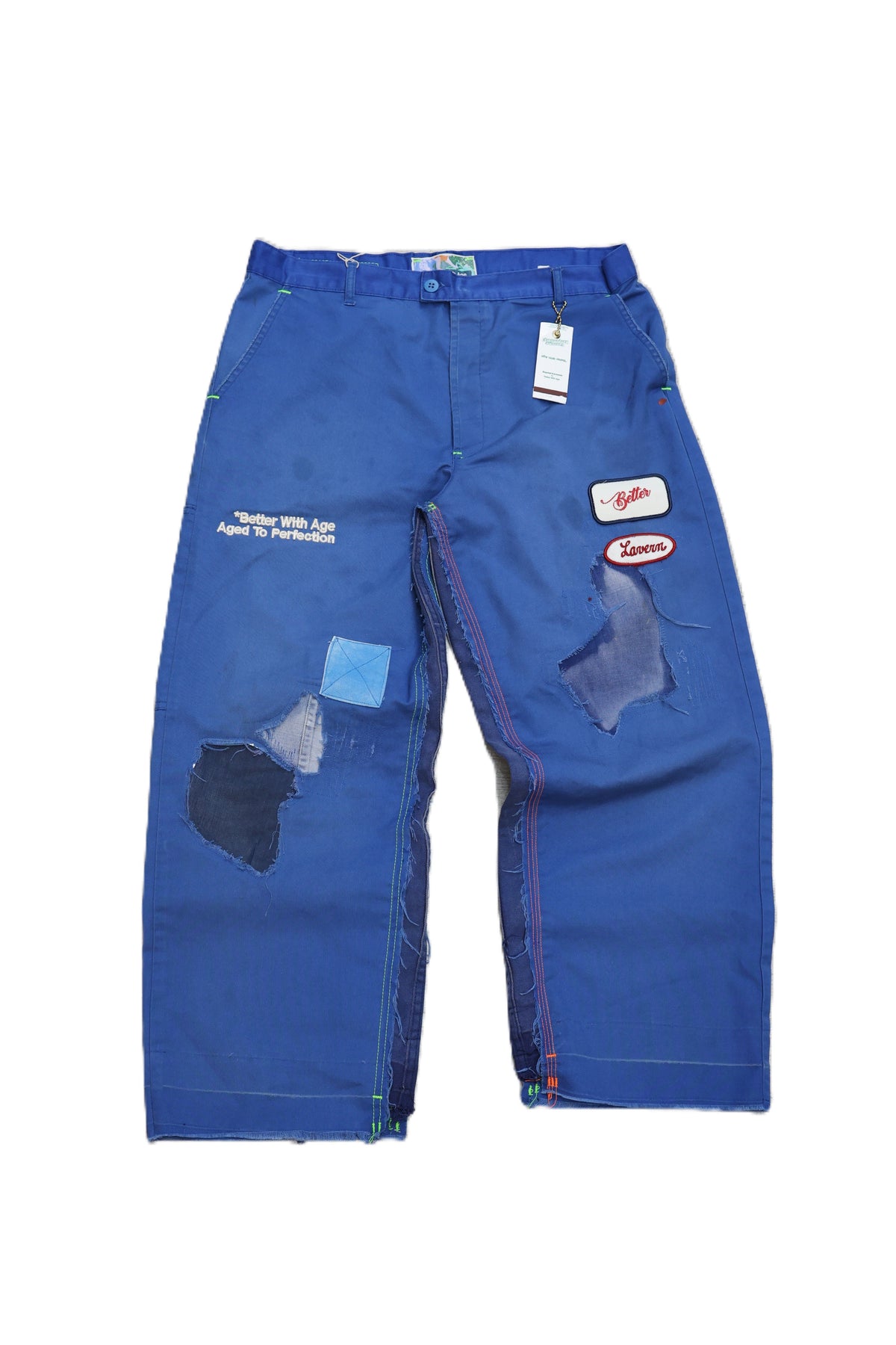Better With Age Pants Reconstructed French Workwear Blue