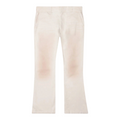 FLEX SHOP Gallery Dept. antique white Japanese cotton twill chino flare pants with a slim fit and flared hem.