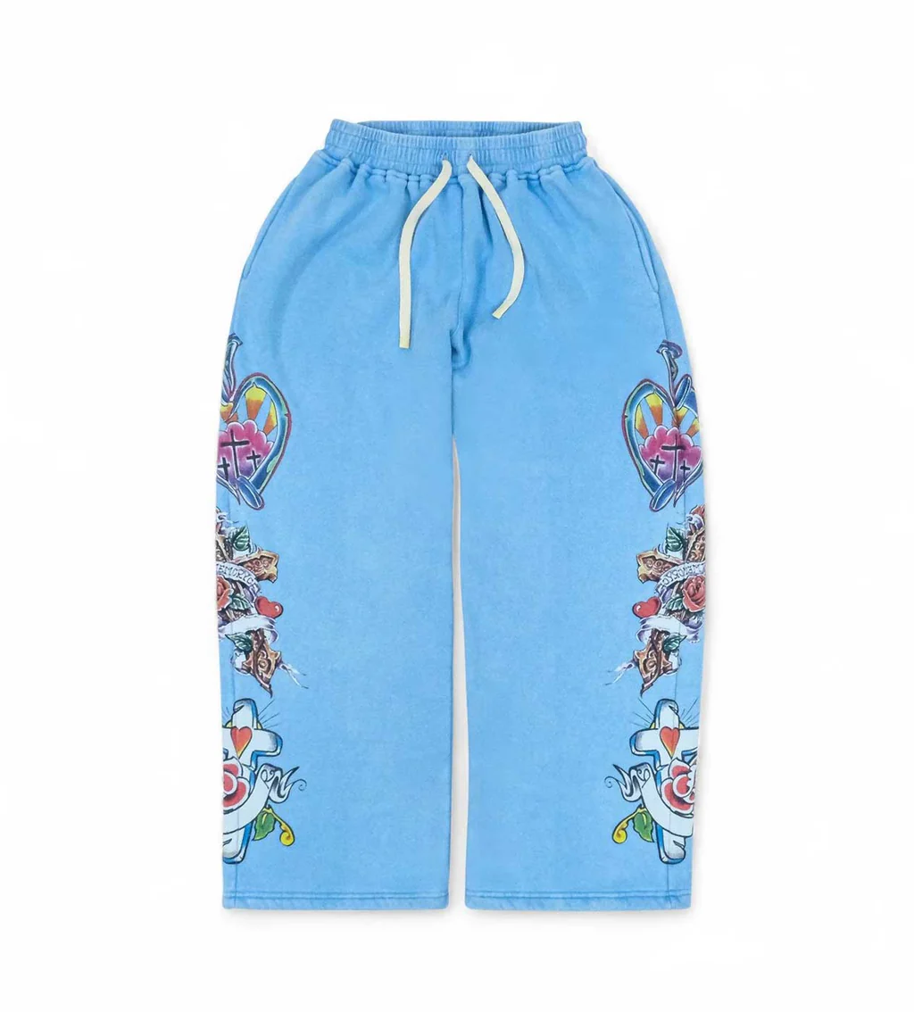 Righteous Sweatpants Blue Risen King Zip Up