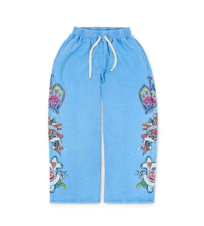 Righteous Sweatpants Blue Risen King Zip Up