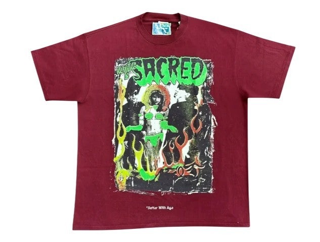 Better With Age Monet Tee Assorted Maroon