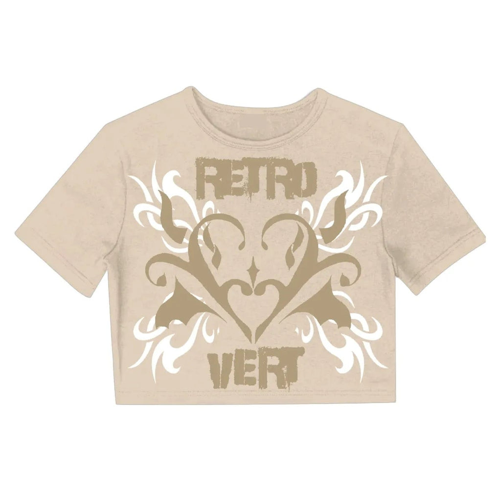 RetroVert Woman's Cream CROSS BIKER Set