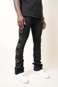 Paper Money Jeans Black Rhinestone Cowboy