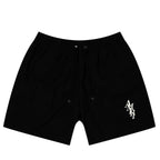 Amiri Shorts Black Stack Logo