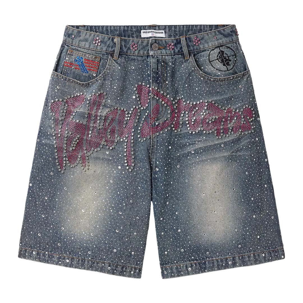 Vale Forever Shorts Iced Out Dreams Mid Blue Pink