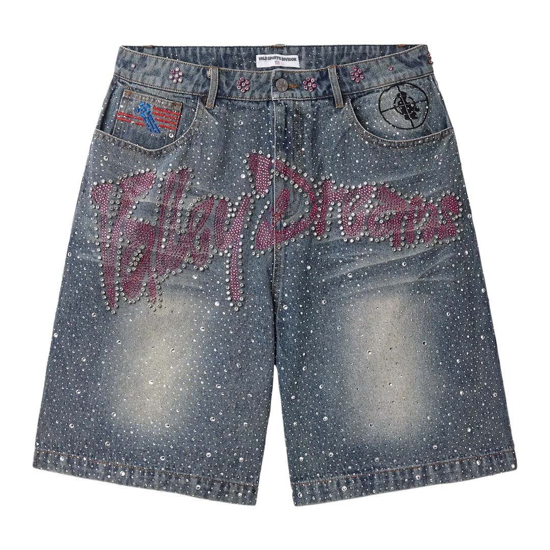 Vale Forever Shorts Iced Out Dreams Mid Blue Pink