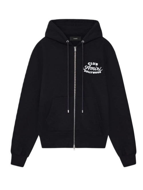 Amiri Hoodie Amiri Club Black Zip Up