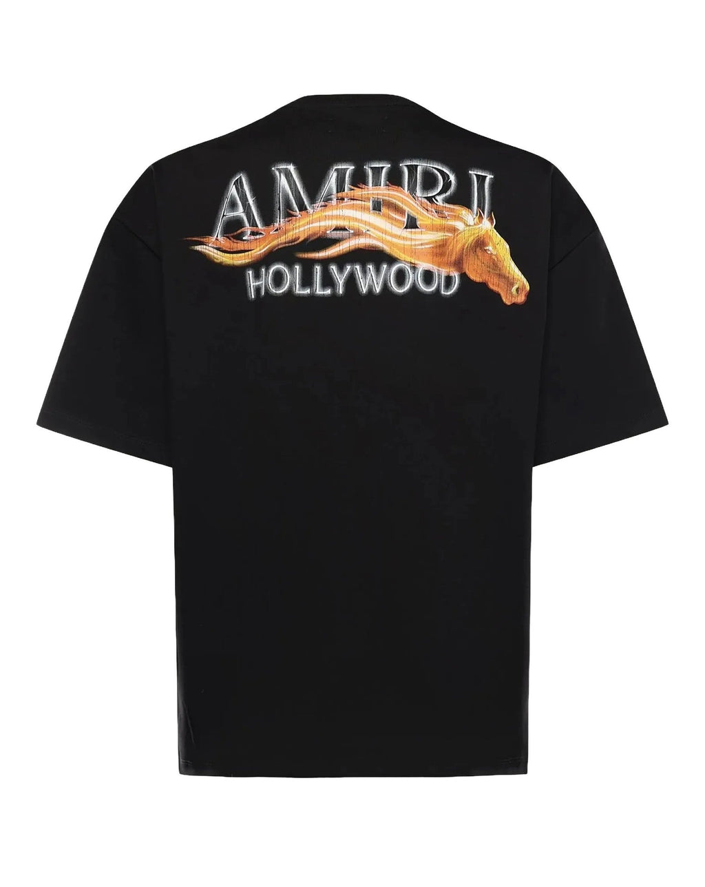 Amiri Tee Oversized Hollywood Horse Black