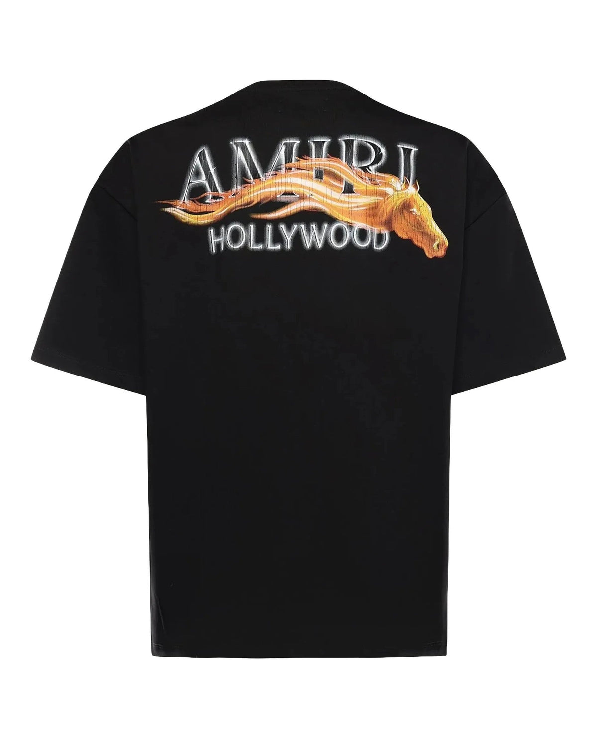 Amiri Tee Oversized Hollywood Horse Black