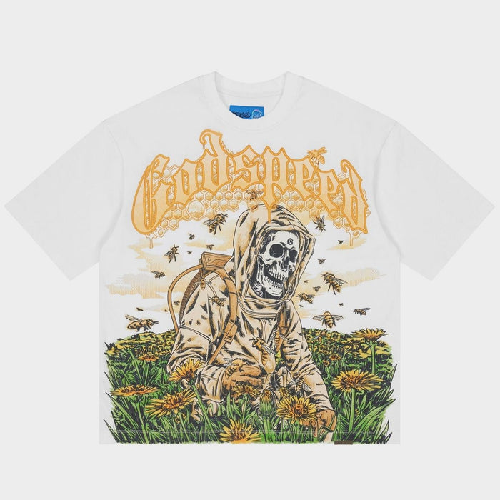 Godspeed Tee Save the Bees II NG White