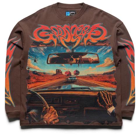 Godspeed Tee Long sleeve On The Run Brown