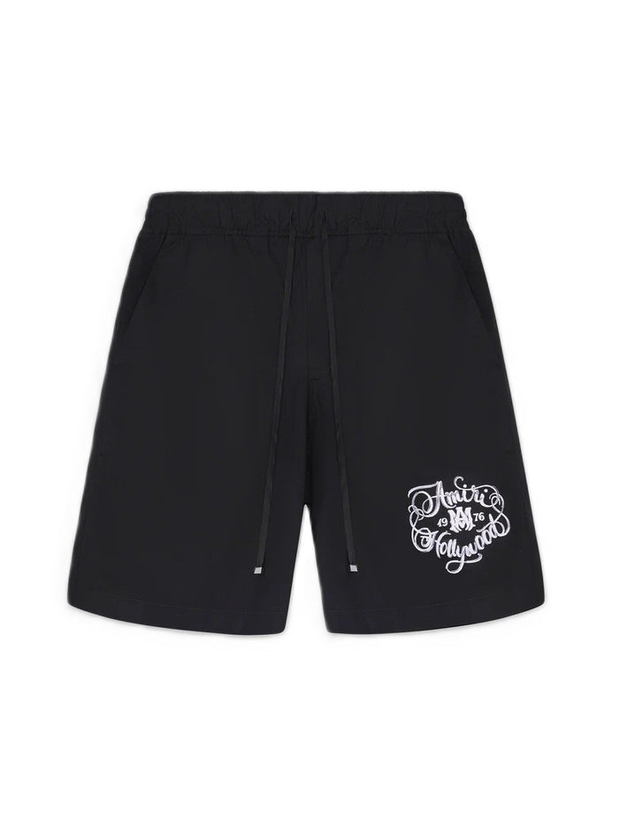 Amiri Shorts Black Hollywood