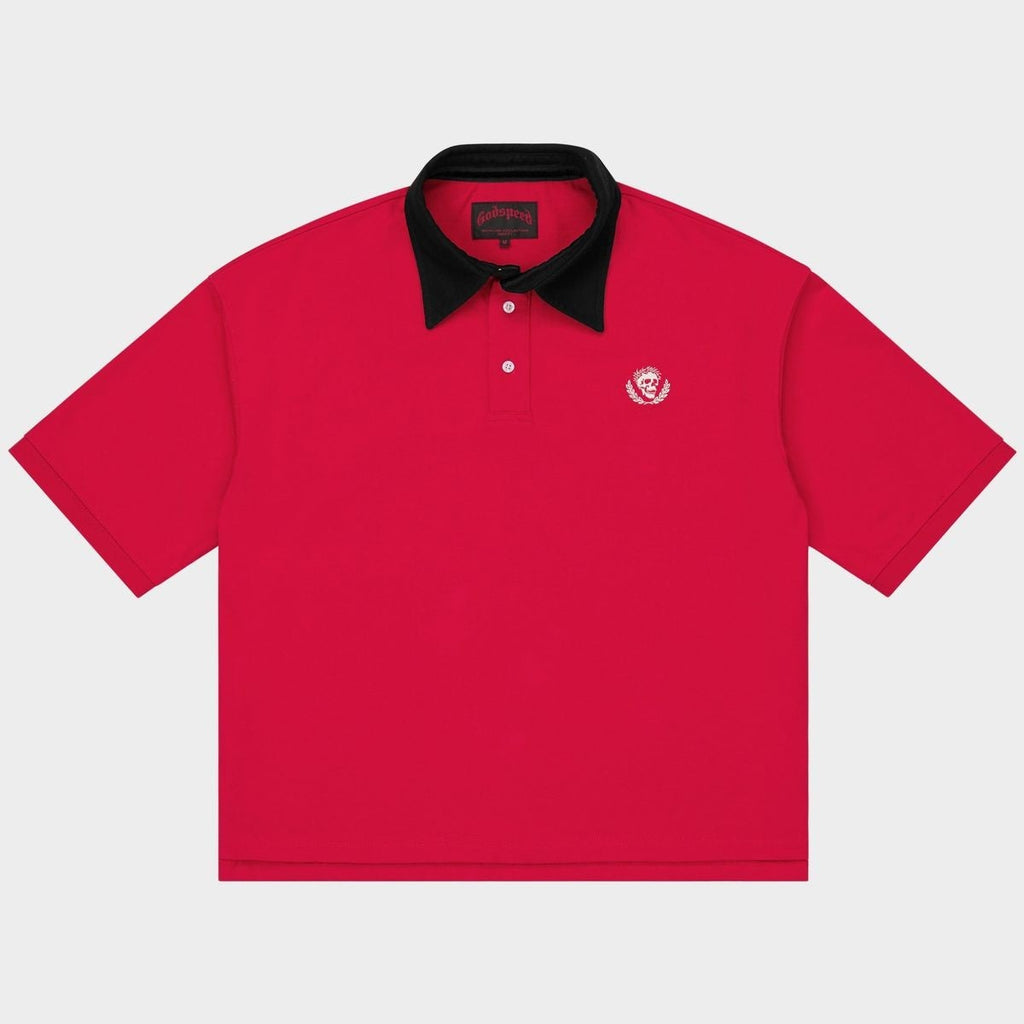 Godspeed Crest Polo Victor Minimal Red