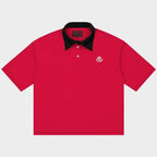 Godspeed Crest Polo Victor Minimal Red