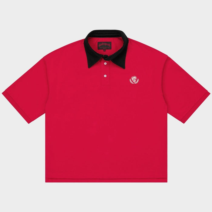 Godspeed Crest Polo Victor Minimal Red