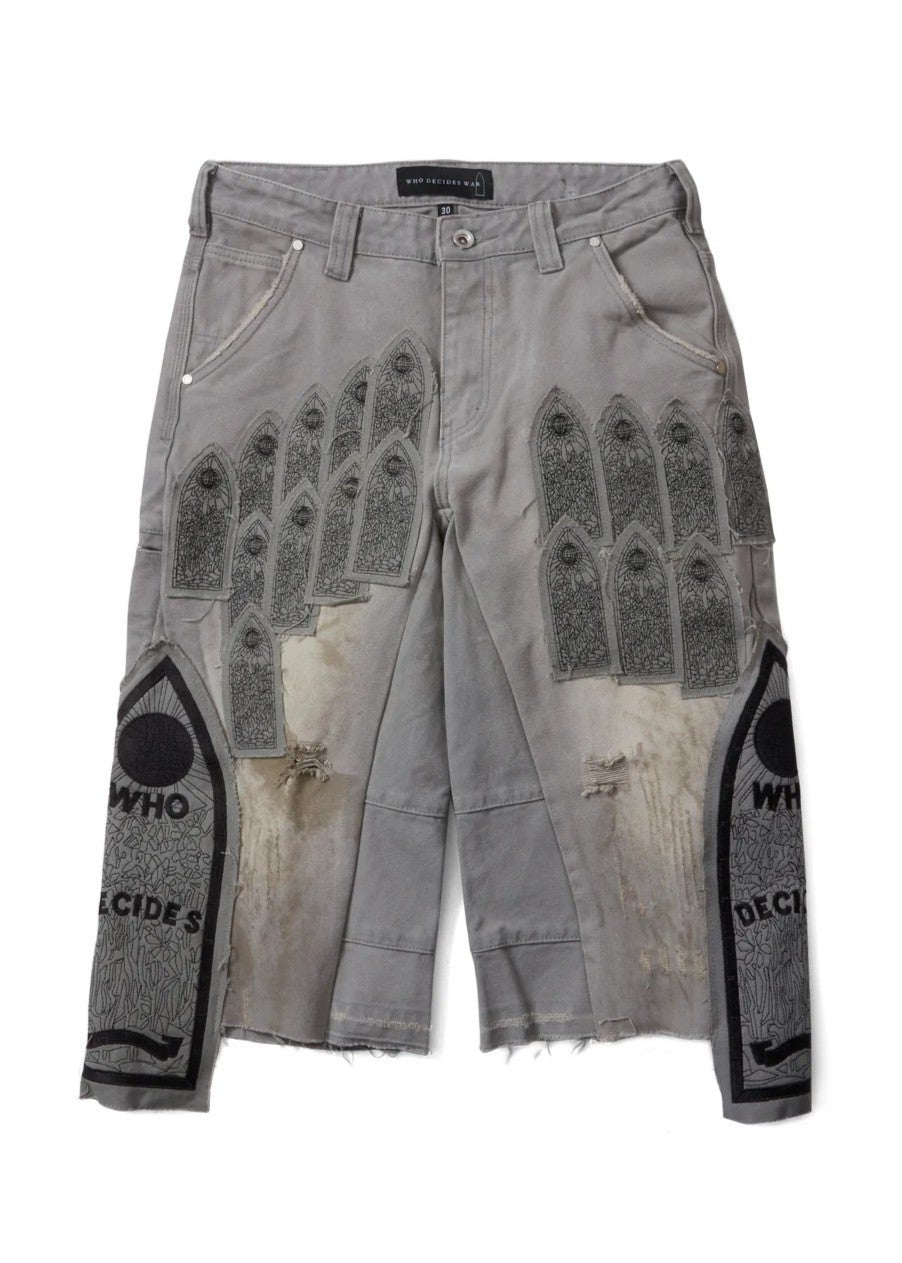 Who Decides War Shorts Patch Arched Carpenter Grey