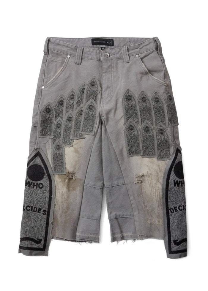 Who Decides War Shorts Patch Arched Carpenter Grey