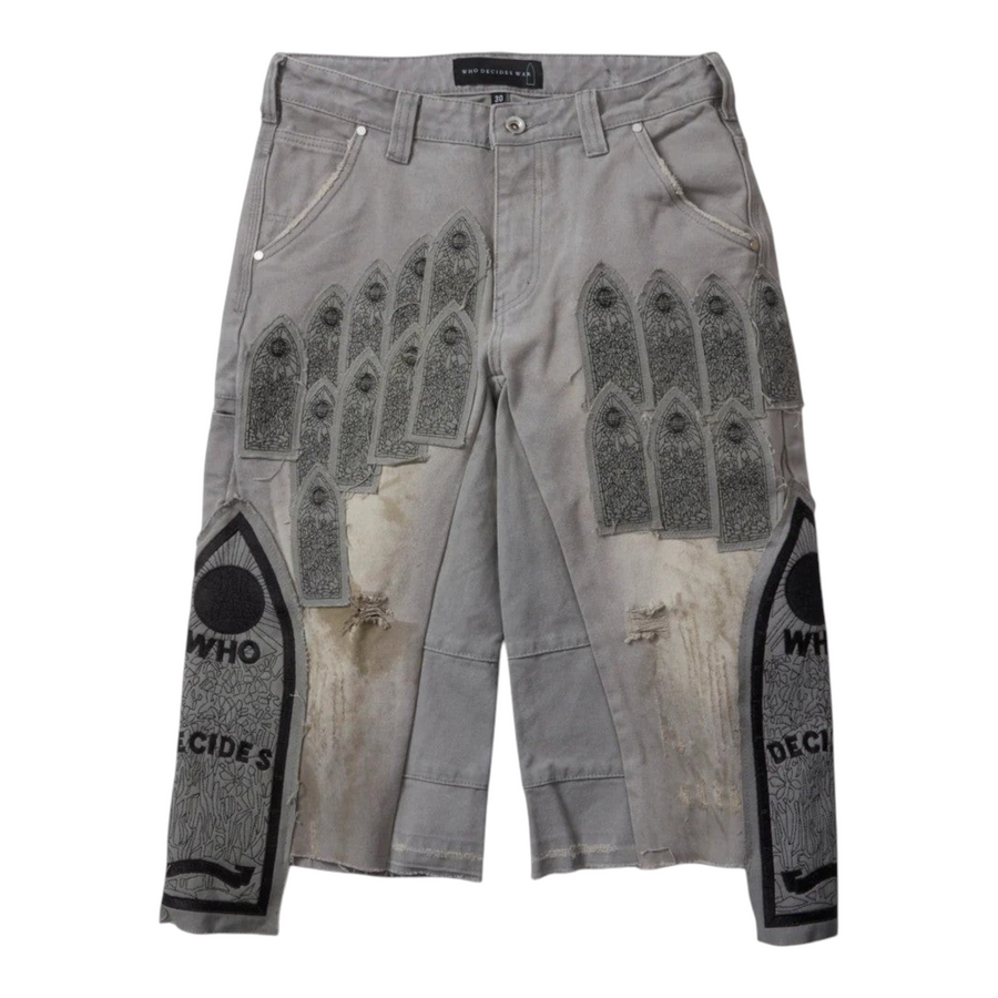 Who Decides War Shorts Patch Arched Carpenter Grey