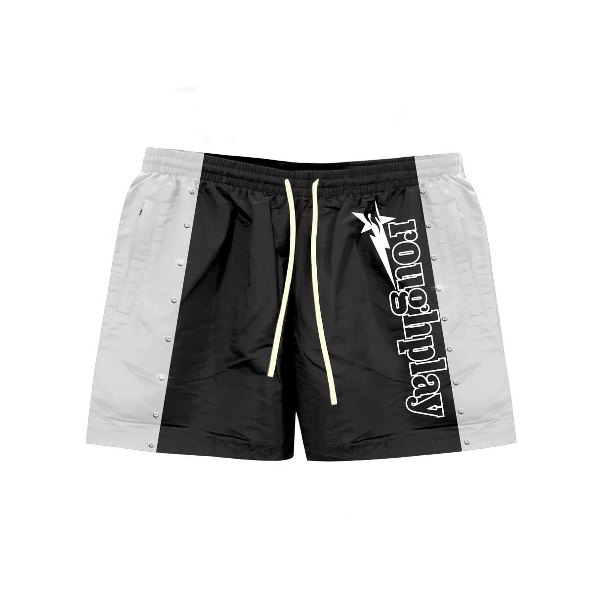 Roughplay vvs TRIPE SHORTS (BLACK/WHITE)