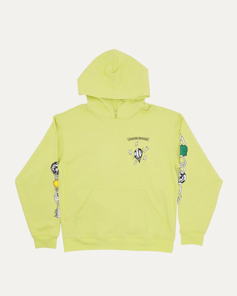 Chrome Hearts Hoodie Matty Boy Link Lime Green Preowned