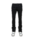 VICIOUS JEANS BLACK ALL AROUND RHINESTONE FLARE VC510