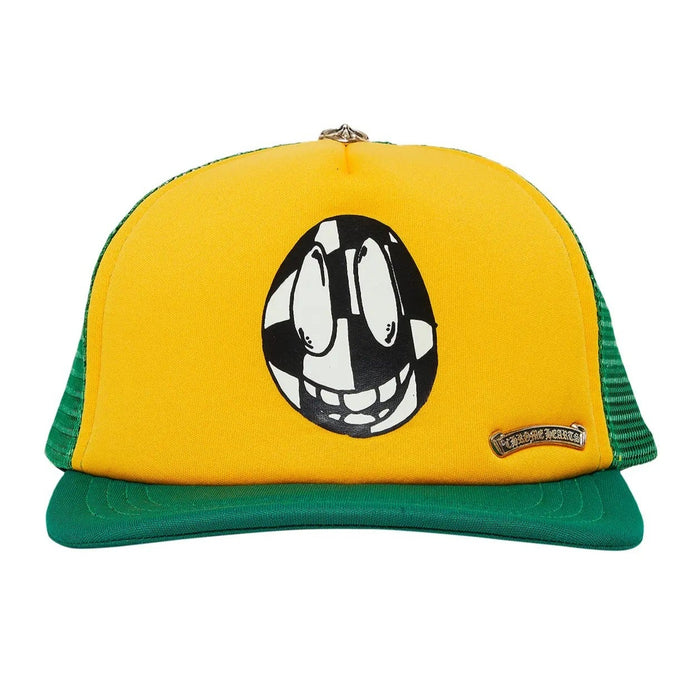 Chrome Hearts Matty Boy Sex Records Smiley Trucker Hat Yellow Preowned B+
