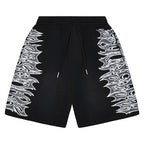 Lost Shdws Sweat Shorts Black Graphic