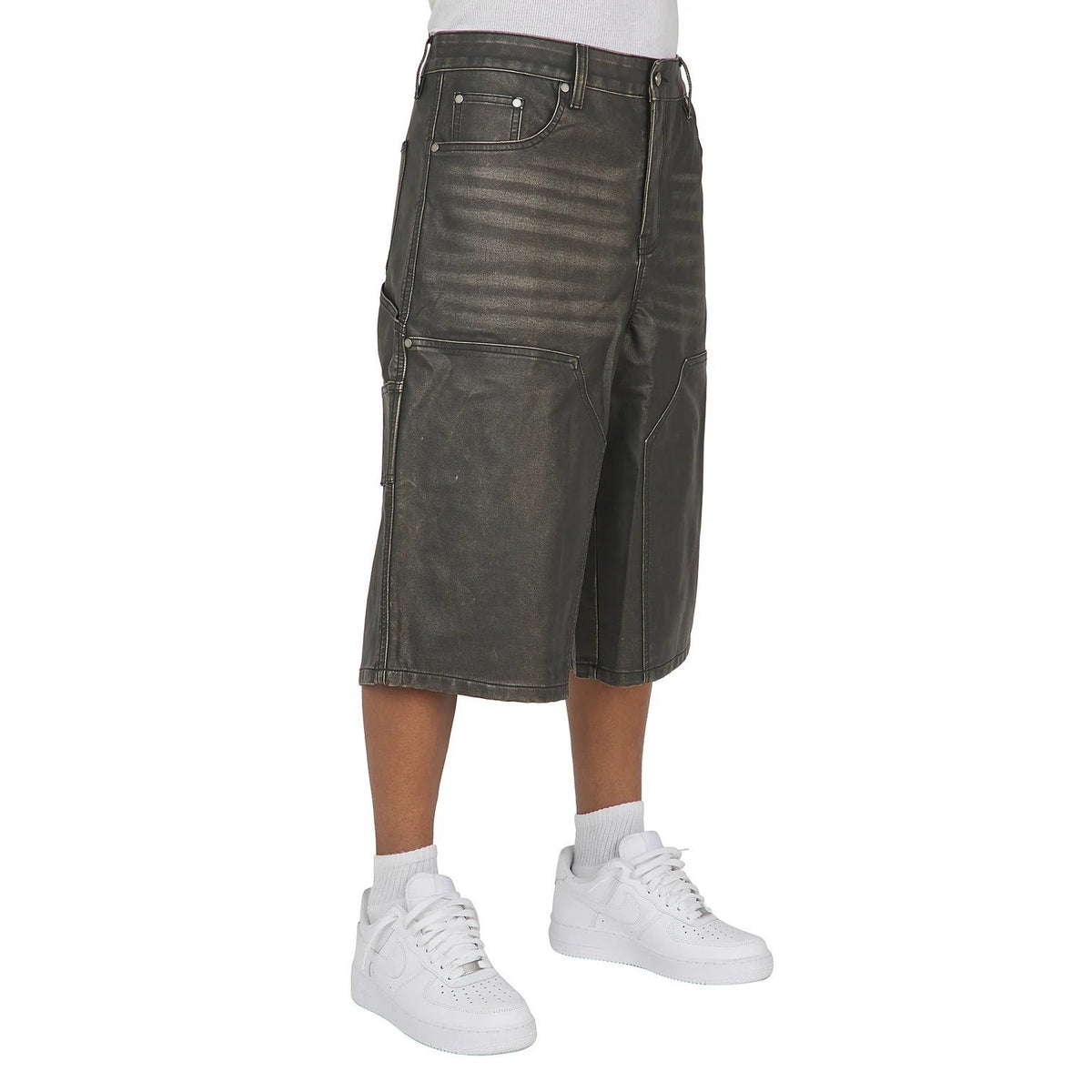 Boredom Kills BK Leather Shorts