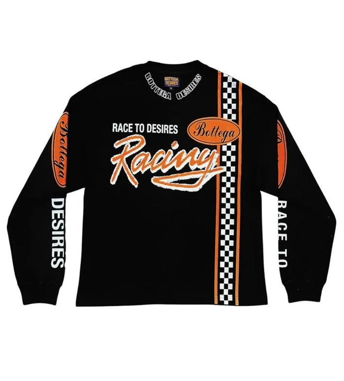 Bottega Desires Tee Black Race to Desires Longsleeve