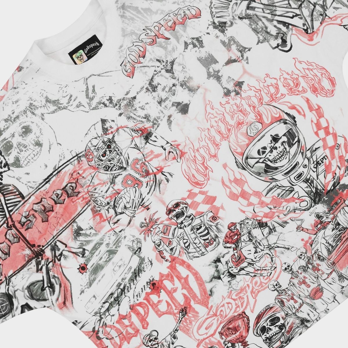 Godspeed Tee Sketch Archive White