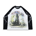 AutoFlex Tee Long Sleeve Anunnaki White Black