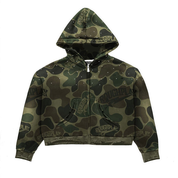 Roughplay Hoodie Green Camo