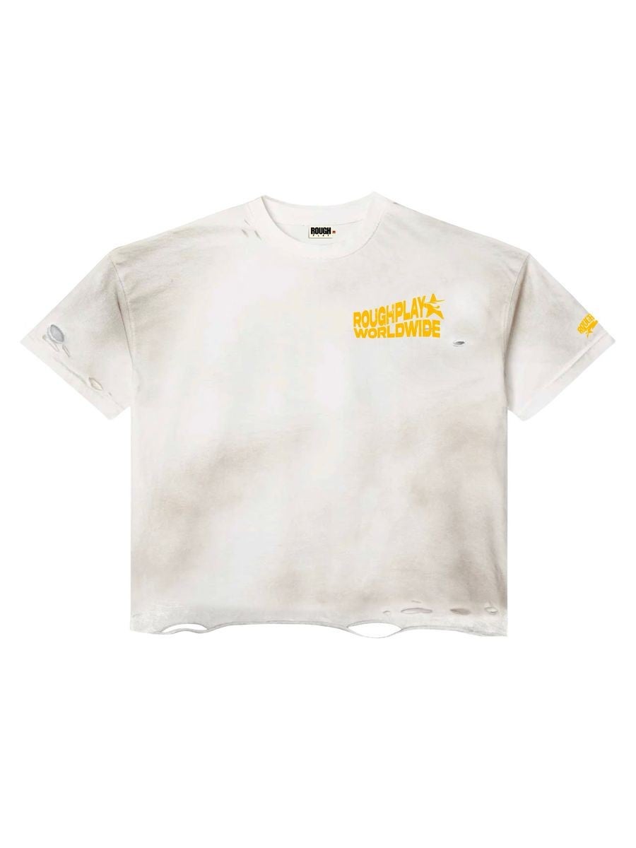 Roughplay White Yellow Vintage Side Logo