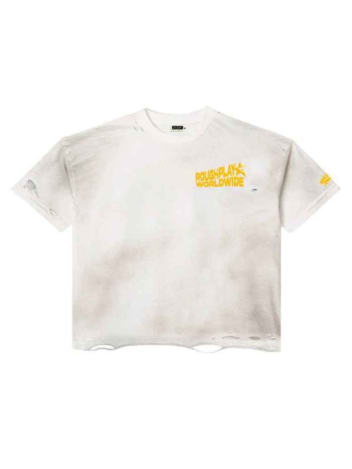 Roughplay White Yellow Vintage Side Logo