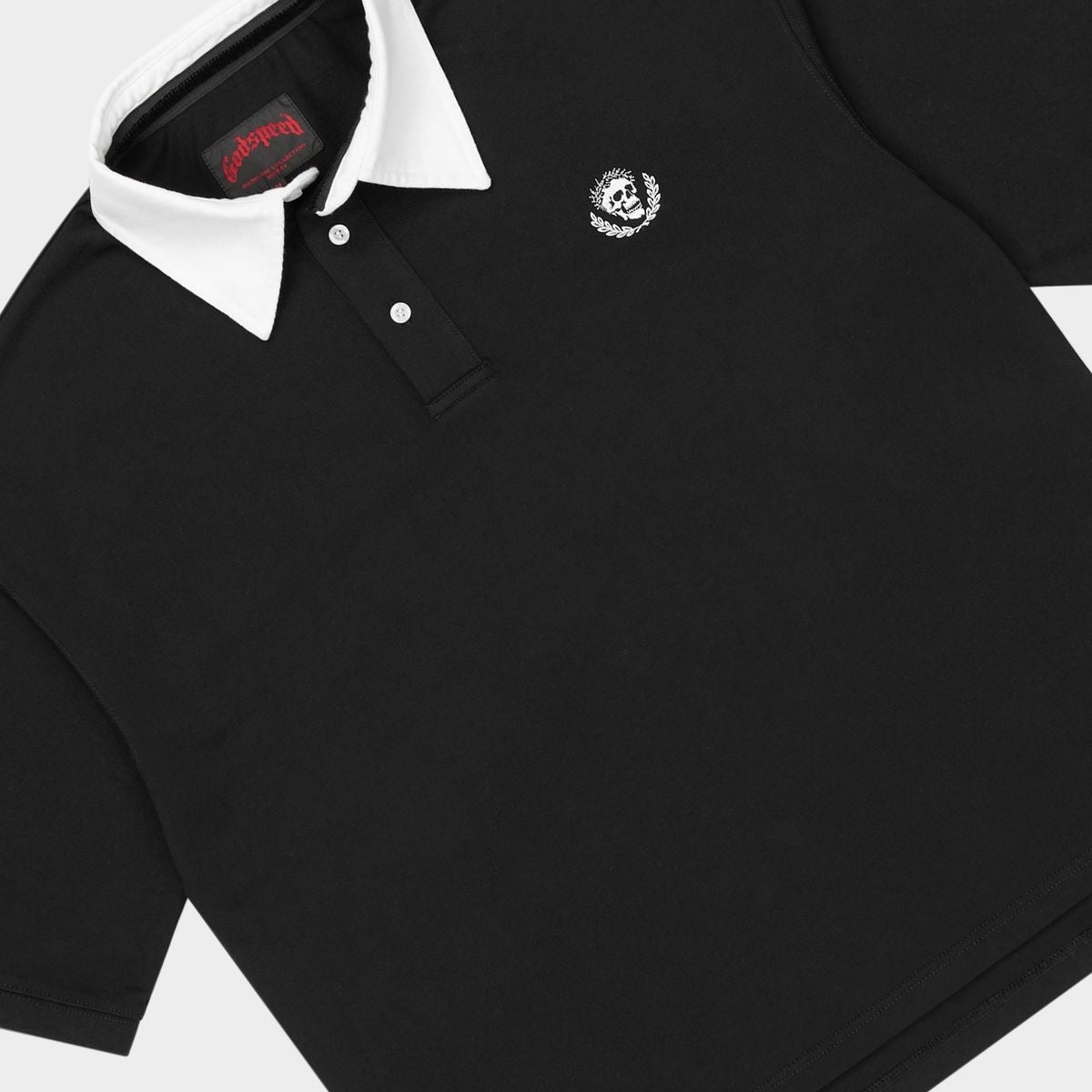 Godspeed Crest Polo Victor Minimal Black